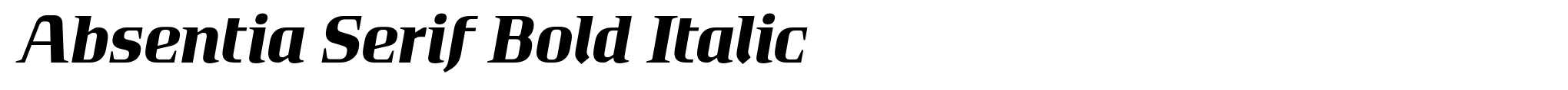 Absentia Serif Bold Italic image